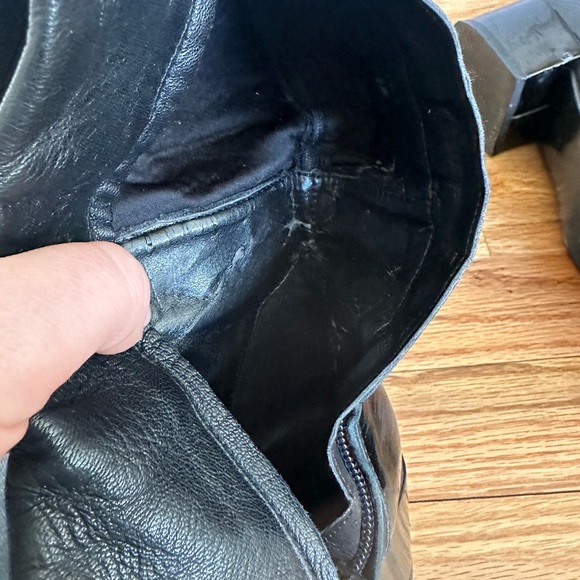 ZARA Over the Knee Leather Boots - Picture 6 of 13